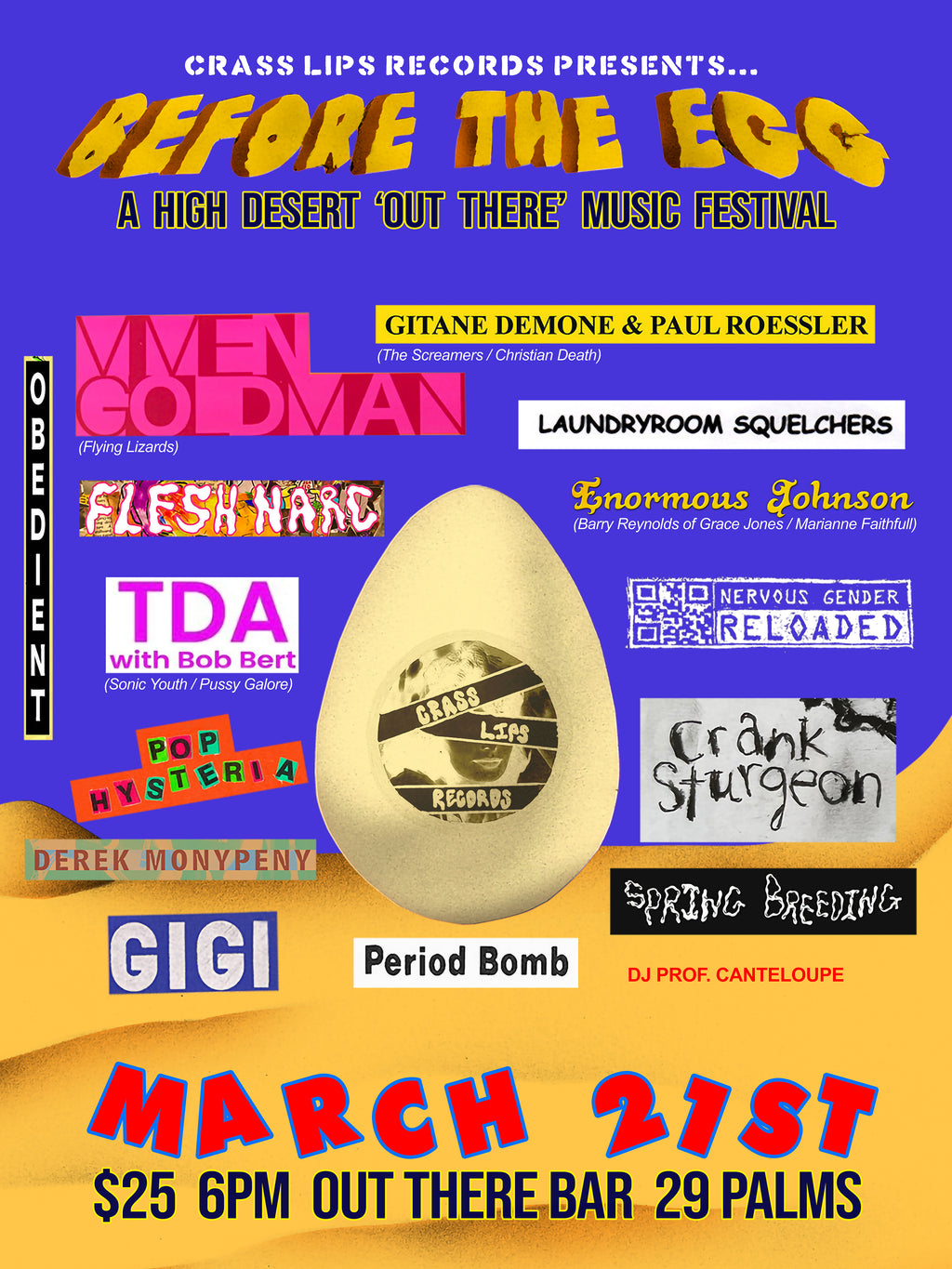 Ticket to BEFORE THE EGG