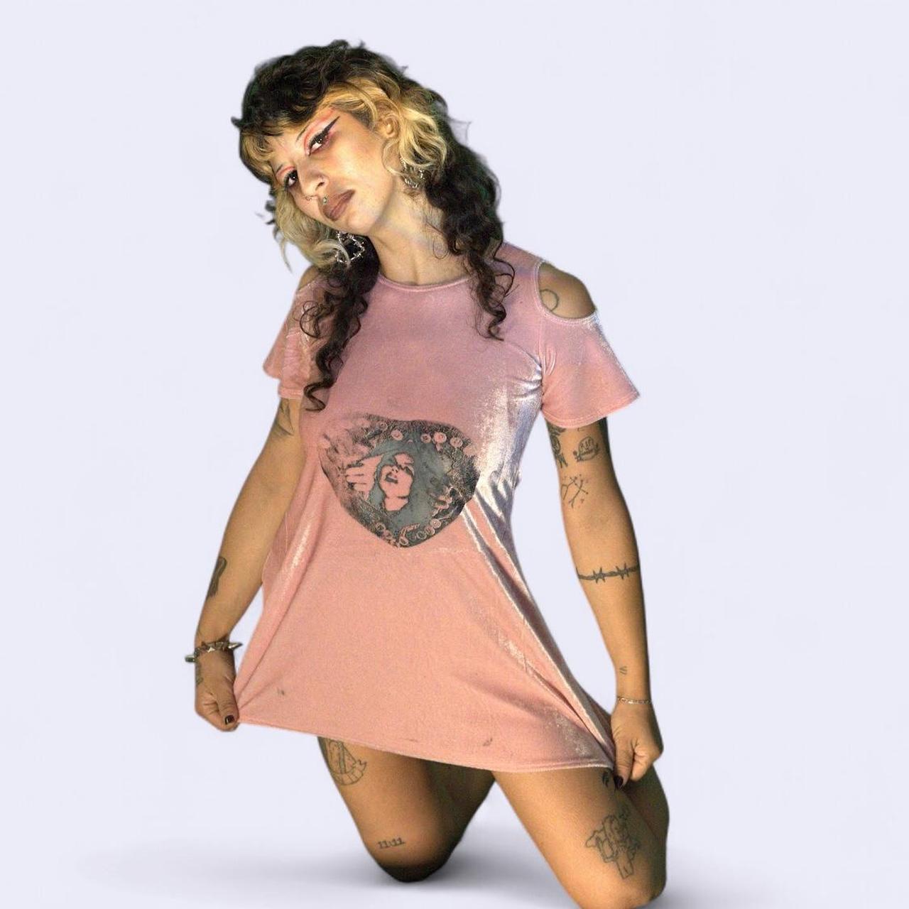 Light Pink Velvet Dress