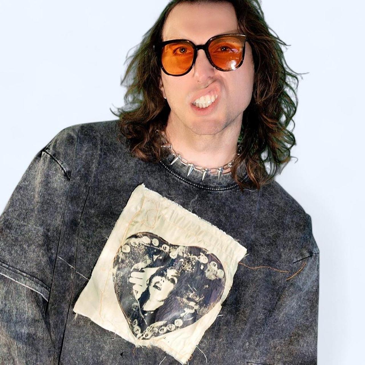 Double-layered long-sleeve Acid-Washed Grey Shirt